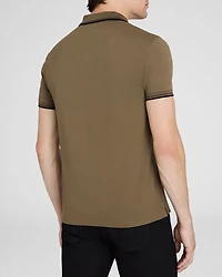 Tipped Collar Cotton Polo