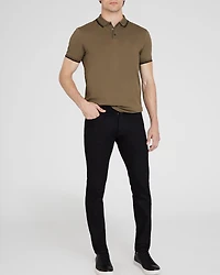 Tipped Collar Cotton Polo