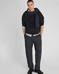Jacquard Crest Sweater
