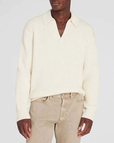 Rib-Stitch Johnny Sweater