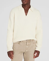 Rib-Stitch Johnny Sweater