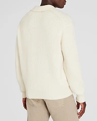 Rib-Stitch Johnny Sweater
