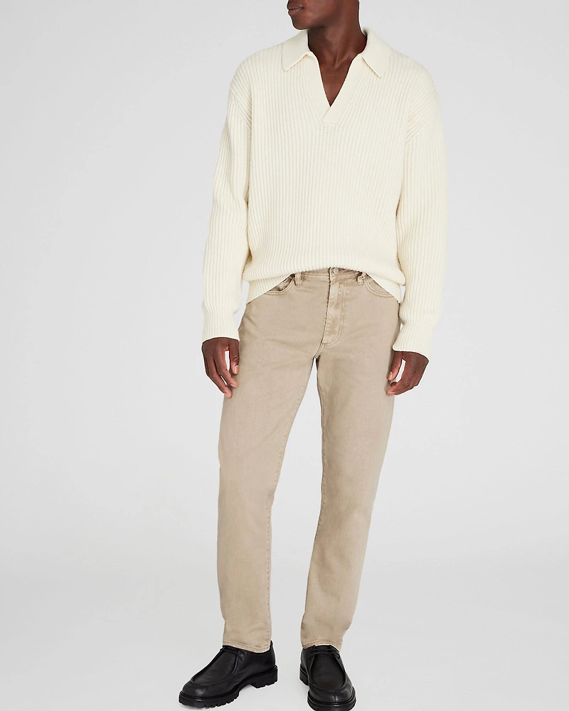 Rib-Stitch Johnny Sweater