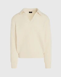 Rib-Stitch Johnny Sweater
