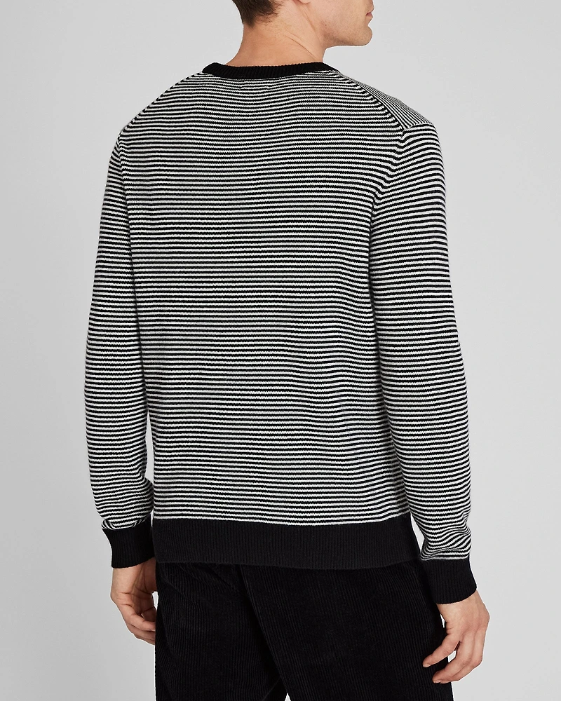 Wool-Blend Striped Crewneck Sweater