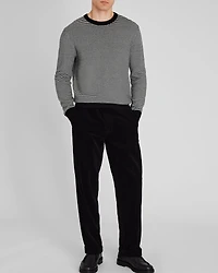 Wool-Blend Striped Crewneck Sweater