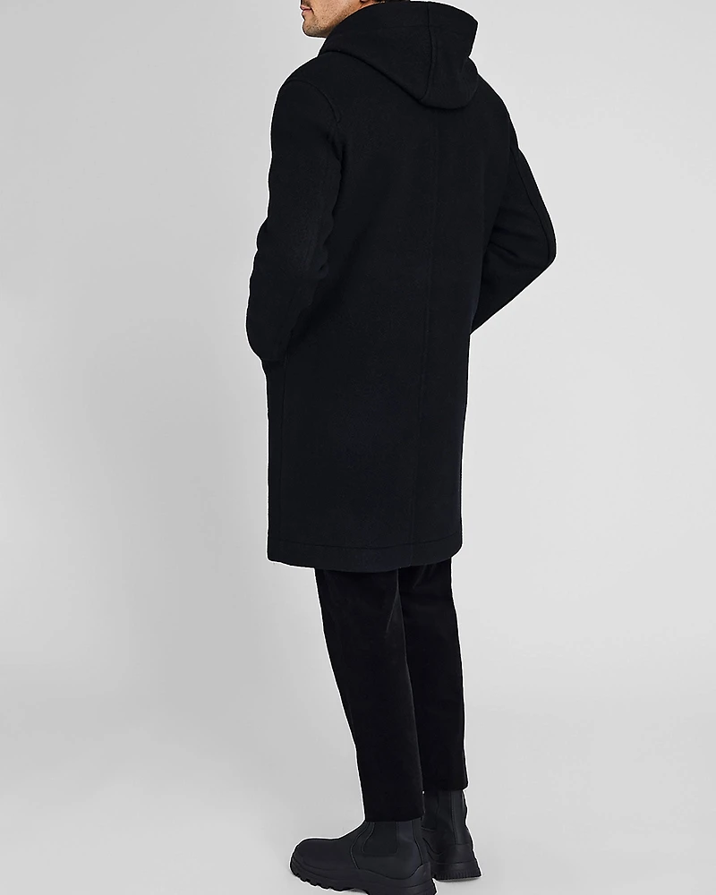 Capsule Wool Blend Hooded Coat