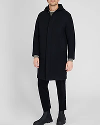 Capsule Wool Blend Hooded Coat