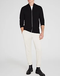 Double-Faced Merino Wool Full-Zip Sweater