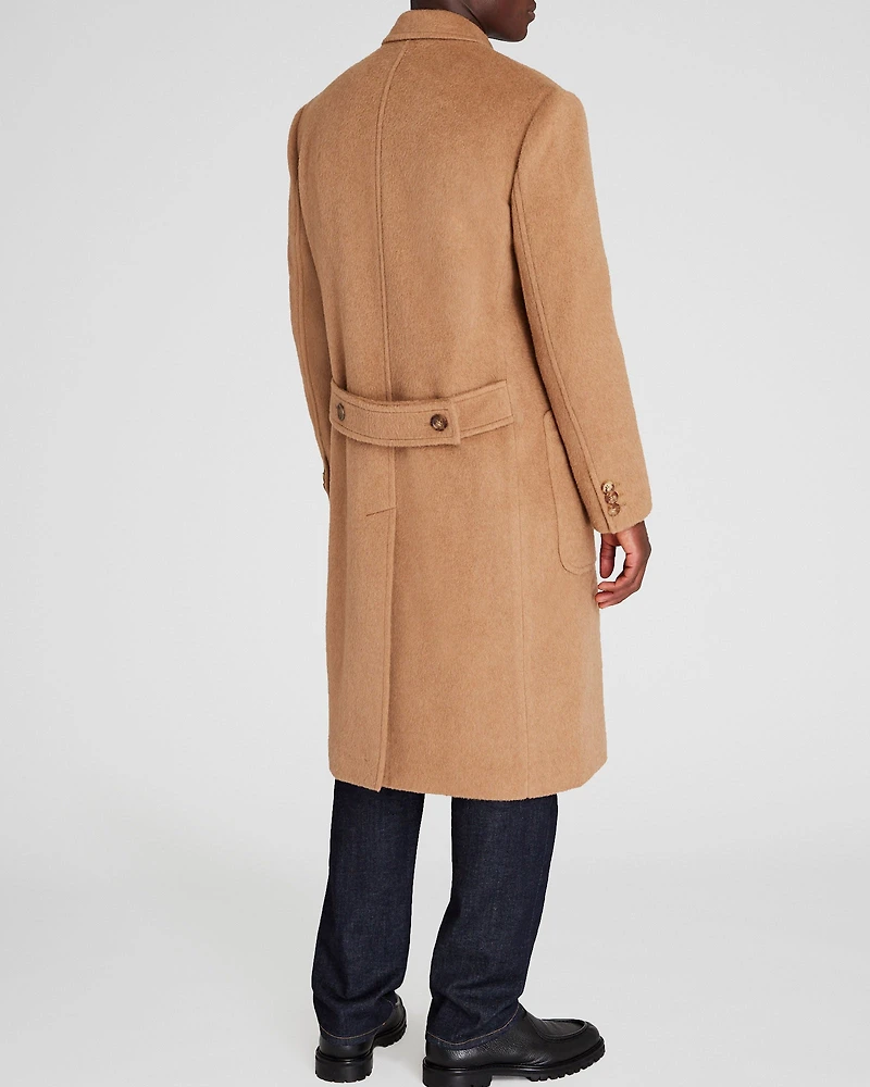 Camel Hair Double-Breasted Topcoat
