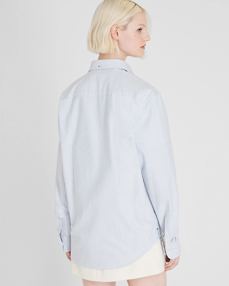Striped Crest Oxford Shirt