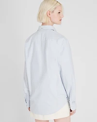 Striped Crest Oxford Shirt
