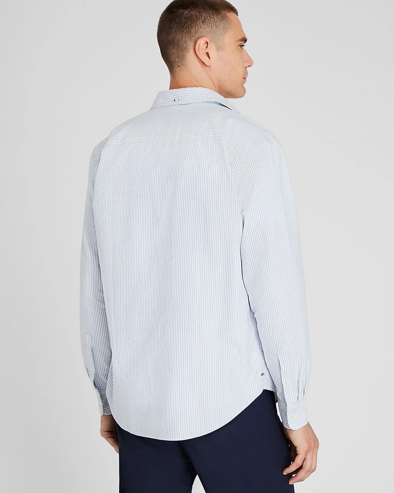 Striped Crest Oxford Shirt