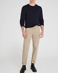 Cotton Cable Crew Sweater