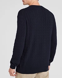 Cotton Cable Crew Sweater