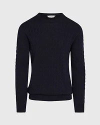 Cotton Cable Crew Sweater