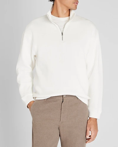 Rib Knit Quarter-Zip