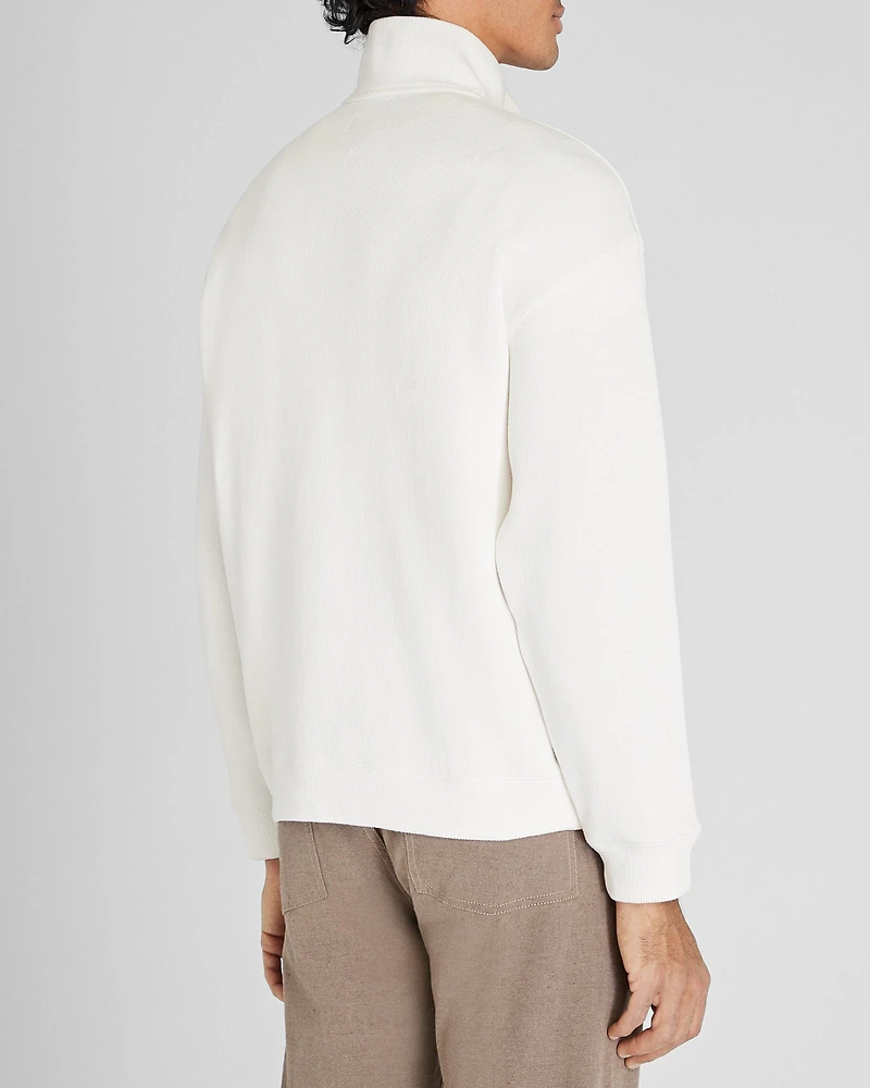Rib Knit Quarter-Zip