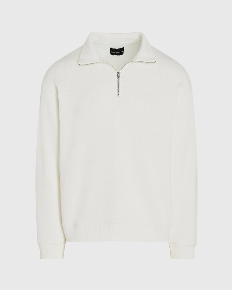 Rib Knit Quarter-Zip