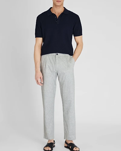 Linen Elasticated Trouser