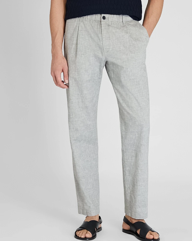 Linen Elasticated Trouser