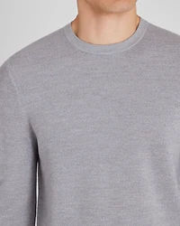 Wool Long-Sleeve Stitch Crew
