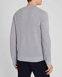 Wool Long-Sleeve Stitch Crew