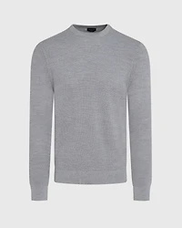 Wool Long-Sleeve Stitch Crew