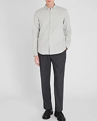 Long-Sleeve Donegal Cotton Blend Shirt