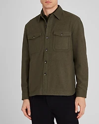 Textured Utility Shirt Jacket