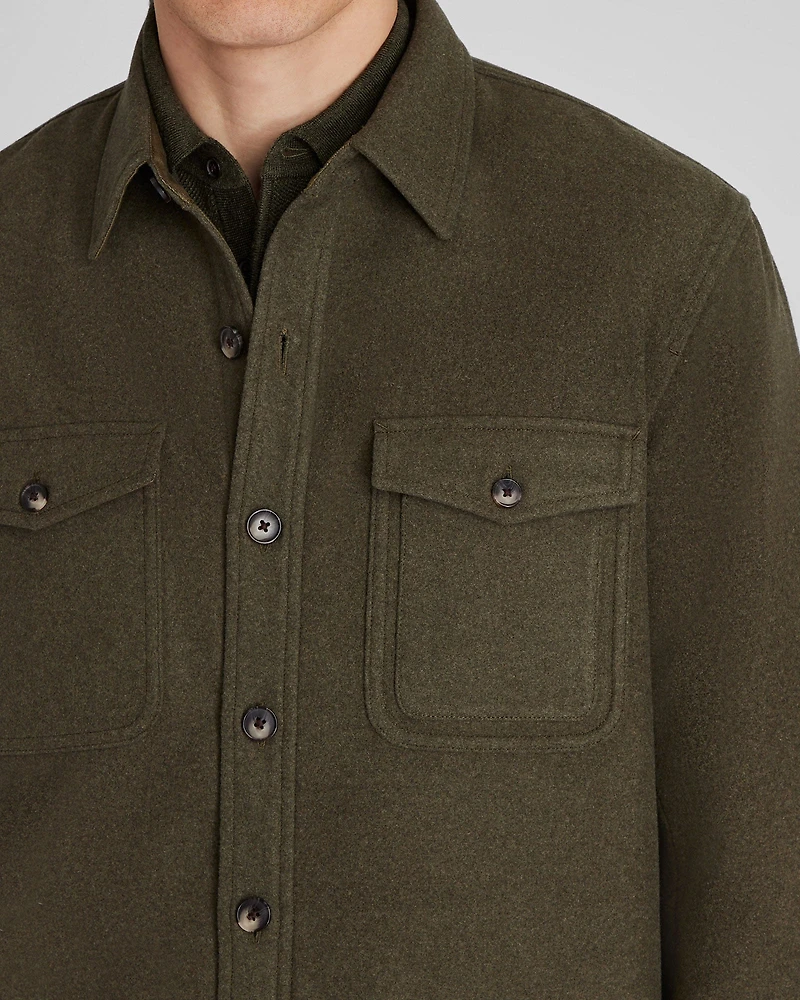 Textured Utility Shirt Jacket