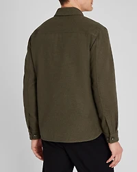 Textured Utility Shirt Jacket