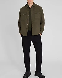 Textured Utility Shirt Jacket
