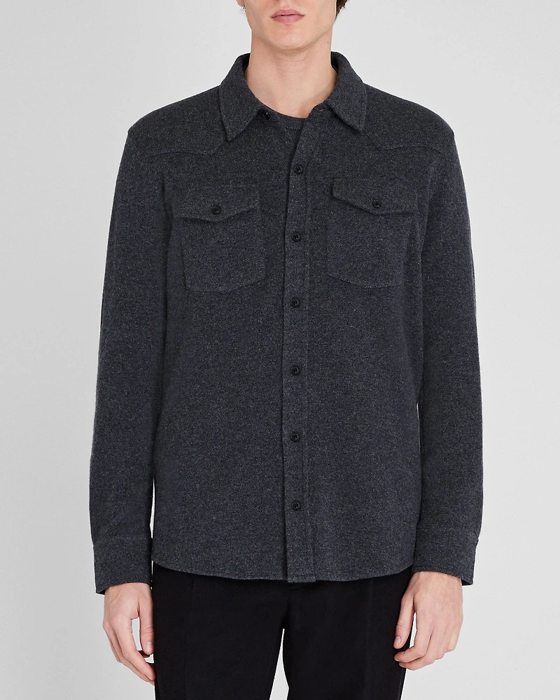 Cashmere Sweater Shirt
