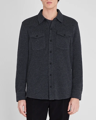 Cashmere Sweater Shirt