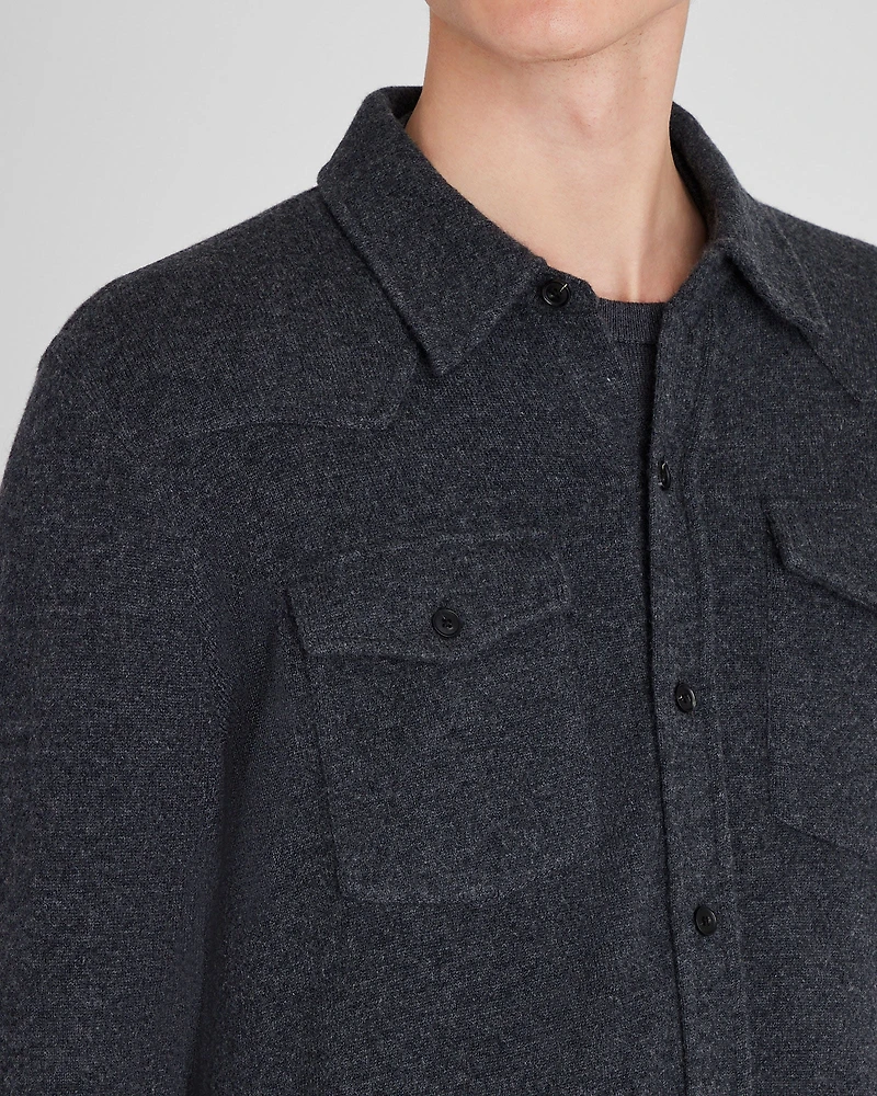Cashmere Sweater Shirt