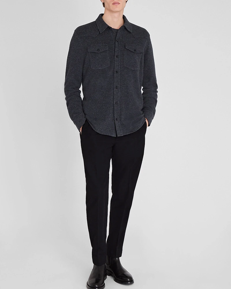 Cashmere Sweater Shirt