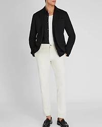 Deconstructed Pique Knit Blazer
