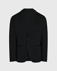 Deconstructed Pique Knit Blazer