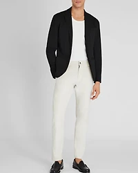 Deconstructed Pique Knit Blazer