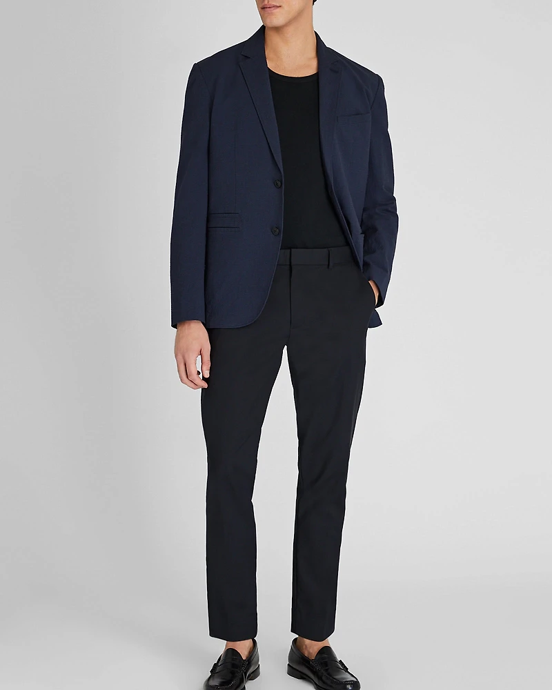 Deconstructed Seersucker Blazer