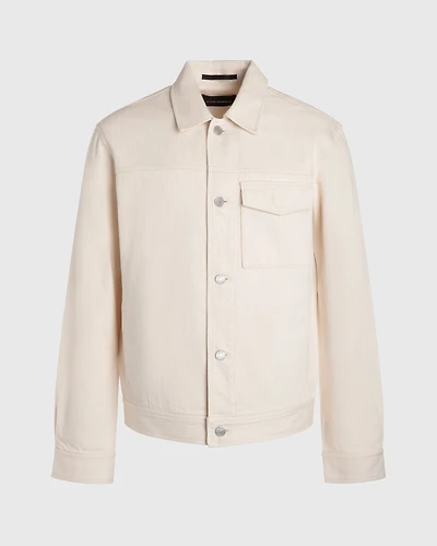 Slub Textured Trucker Jacket
