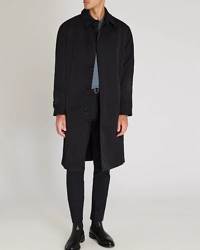 Crinkled Nylon Car Coat