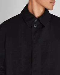 Crinkled Nylon Car Coat