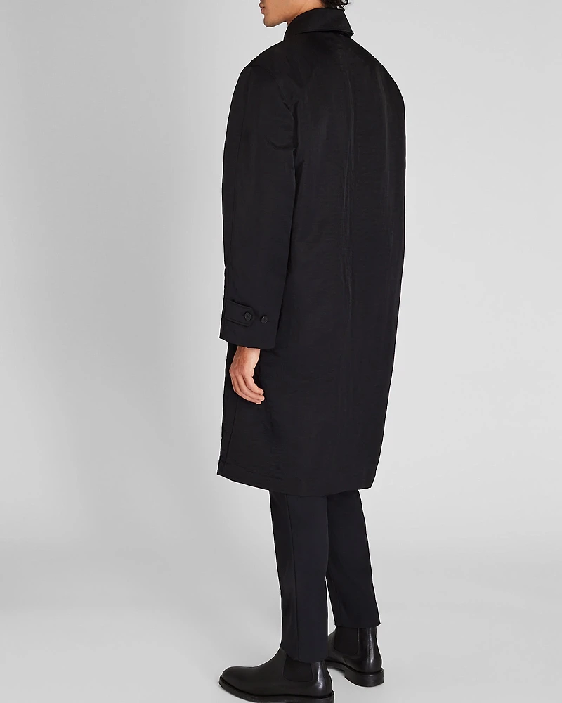 Crinkled Nylon Car Coat