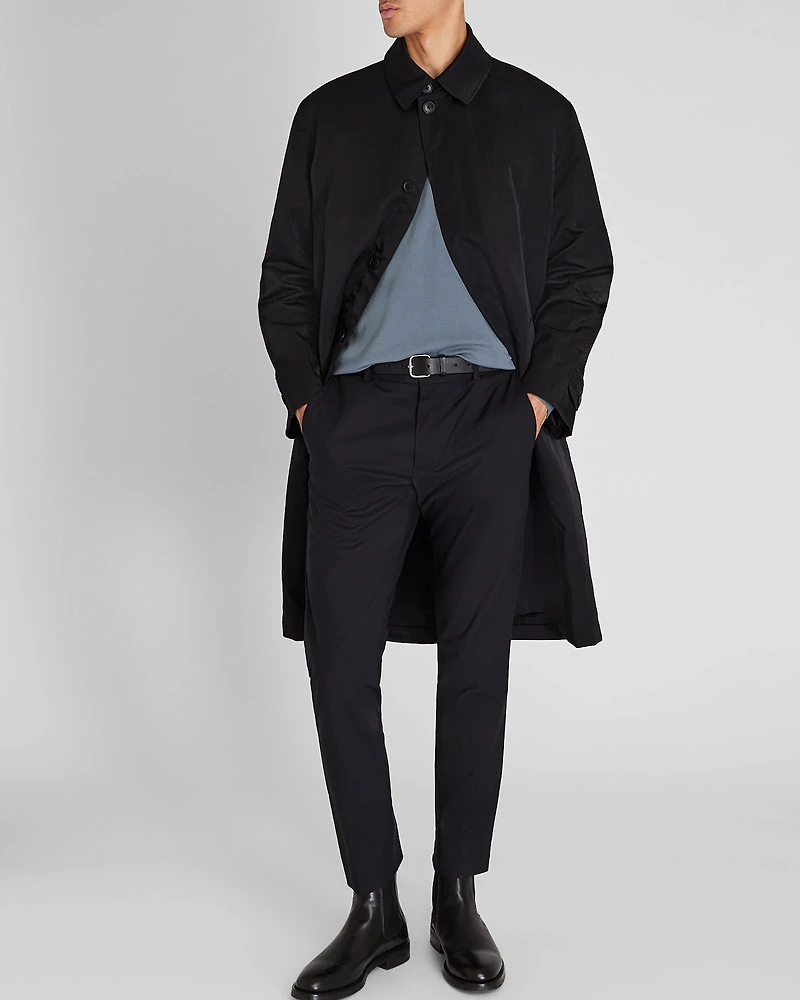Crinkled Nylon Car Coat