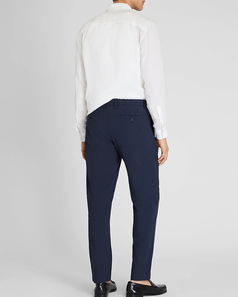 Elastic Seersucker Trouser