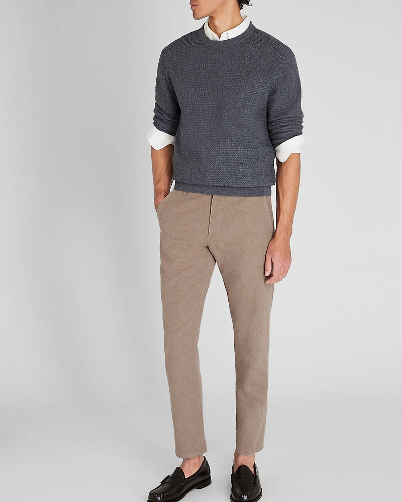Long-Sleeve Refined Wool Sweater