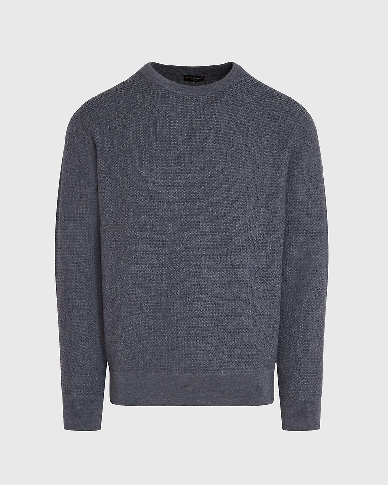 Long-Sleeve Refined Wool Sweater