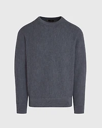 Long-Sleeve Refined Wool Sweater
